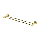 A8325-24 PB/NL - Contemporary I - 24" Double Towel Bar - Unlacquered Brass