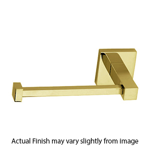 A8461 PB/NL - Contemporary II - Single Post Tissue Holder - Unlacquered Brass