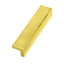 A960-3 - Square Tab Pull 3" - Unlacquered Brass