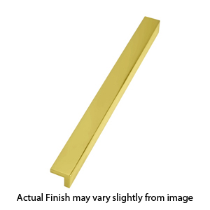 A960-8 - Square Tab Pull 8" - Unlacquered Brass