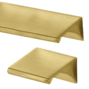 Arched Tab Pulls - Satin Brass