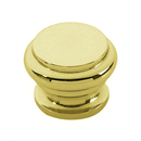 A230 PB/NL - Tuscany - 3/8" Bread Box Knob - Unlacquered Brass