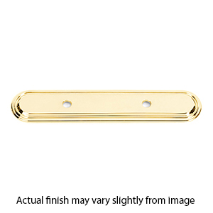 A1508-35 - Venetian - Backplate for 3.5" Pull - Unlacquered Brass