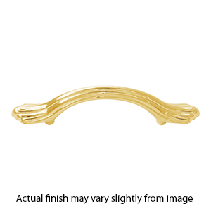 A1506-35 - Venetian - 3.5" Cabinet Pull - Unlacquered Brass