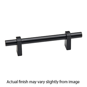 A2801-4 MB - Vita Bella - 4" Cabinet Pull w/ Smooth Bar - Matte Black