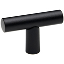 A2802 MB - Vita Bella - 1.75" Cabinet T-Knob w/ Smooth Bar - Matte Black