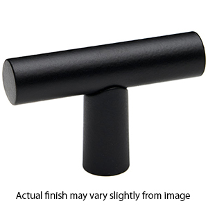 A2802 MB - Vita Bella - 1.75" Cabinet T-Knob w/ Smooth Bar - Matte Black