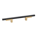 A2803-3 CHP/MB - Vita Bella - 3" Cabinet Pull w/ Smooth Bar - Champagne/ Matte Black