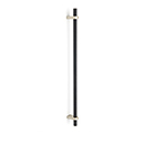 D2901-12 MN/MB - Vita Bella - 12" Appliance Pull w/ Knurled Bar - Matte Nickel/ Matte Black