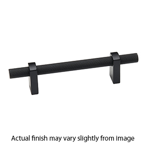 A2901-8 MB - Vita Bella - 8" Cabinet Pull w/ Knurled Bar - Matte Black