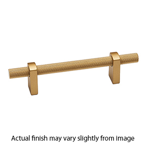 A2901-12 CHP - Vita Bella - 12" Cabinet Pull w/ Knurled Bar - Champagne