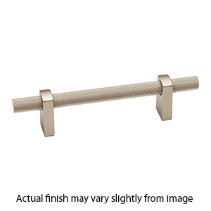 A2901-4 MN - Vita Bella - 4" Cabinet Pull w/ Knurled Bar - Matte Nickel