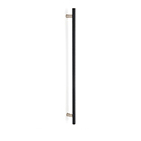 D2902-12 MN/MB - Vita Bella - 12" Appliance Pull w/ Knurled Bar - Matte Nickel/ Matte Black