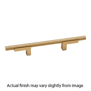 A2903-4 CHP - Vita Bella - 4" Cabinet Pull w/ Knurled Bar - Champagne