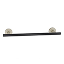 A9320-8 MN/MB - Vita Bella - 8" Towel Bar w/ Smooth Bar - Matte Nickel/ Matte Black