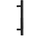 V1365-12-TB BLK - 12"cc Bar Knurled Appliance Pull - Flat Black