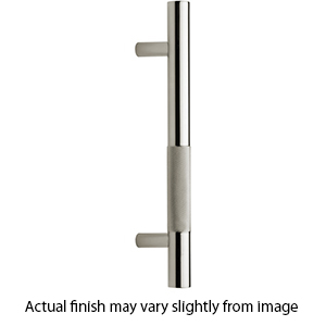 V1365-12-TB PNI - 12"cc Bar Knurled Appliance Pull - Polished Nickel