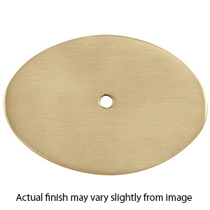 MT42OV-063 MSB - Oval Backplate - Satin Brass