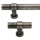 Bronze Bar Pulls - White Medium