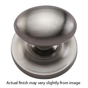 MT0114-038 GSN - 1-1/2" Egg Knob on Rosette - Satin Nickel