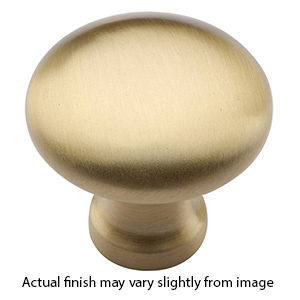 MT0117-038 MSB - 1-1/2" Round Cabinet Knob - Satin Brass