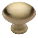 MT0118-032 MSB - 1-1/4" Egg Cabinet Knob - Satin Brass