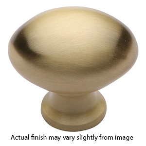 MT0118-032 MSB - 1-1/4" Egg Cabinet Knob - Satin Brass