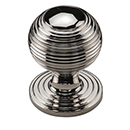 MT0973-032 PNI - 1-1/4" Reeded Cabinet Knob - Polished Nickel