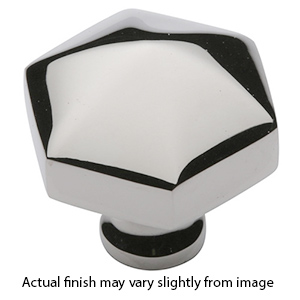 MT2238-032 PNI - 1-1/4" Hex Cabinet Knob - Polished Nickel