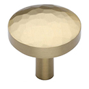 MT3877-032 MSB - 1-1/4" Tayo Hammered Cabinet Knob - Satin Brass