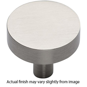 MT3880-032 GSN - 1.25" Disc Knob w/ Flat Top - Satin Nickel