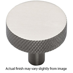 MT3884-038 GSN - 1.5" Disc Knob w/ Knurled Edge - Satin Nickel