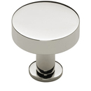 MT3885-032 PNI - 1.25" Disc Knob w/ Rose - Polished Nickel