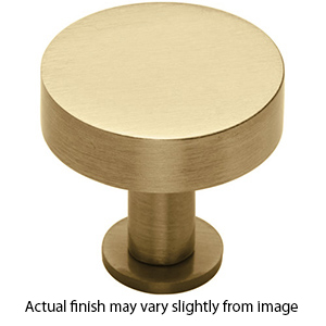 MT3885-038 MSB - 1.5" Disc Knob w/ Rose - Satin Brass