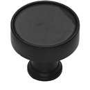 MT4549-032 BLK - 1.25" Classic Cabinet Knob - Flat Black