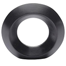 MT4553-040 BLK - 1-9/16" Cabinet Knob - Flat Black