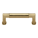 MT0312-101 MSB - 4"cc Bauhaus Cabinet Pull - Satin Brass