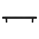 MT4446-102 BLK - 4"cc Ridged Cabinet Pull - Flat Black