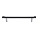 MT4446-102 PCH - 4"cc Ridged Cabinet Pull - Polished Chrome