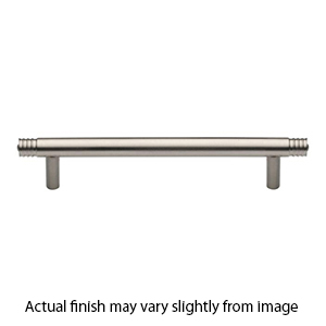 MT4446-152 GSN - 6"cc Ridged Cabinet Pull - Satin Nickel