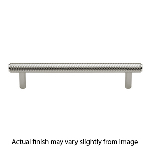 MT4458-203 PNI - 8"cc Knurled Cabinet Pull - Polished Nickel