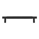 MT4461-102 BLK - 4"cc Knurled Bar Pull - Flat Black