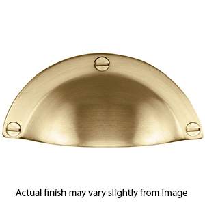 MT1700-000 MSB - 3.75" Cup Pull - Satin Brass