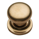 113 - Ashley Norton - Round 1 1/4" Knob on Rose - Natural Bronze