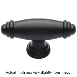 119 - Tuscany - 3 1/8" x 7/8" Cabinet Knob - Matte Black