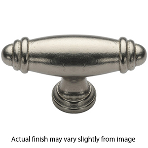 119 - Tuscany - 3 1/8" x 7/8" Cabinet Knob - White Bronze