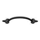 1092.4 - Ashley Norton - Fleur-De-Lis Pull 4" - Matte Black