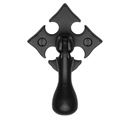 6261 - Ashley Norton - Fleur-de-Lis Pendant Pull - Matte Black