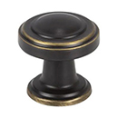 313 - Bronte - 1 1/8" Cabinet Knob - Cafe Bronze