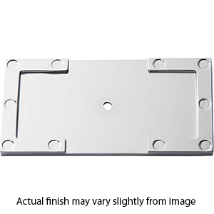 378 - Campaign - L-Bracket Knob Backplate - Polished Chrome